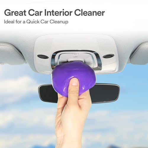 Car Cleaning Gel Clean Putty Car Interior Cleaner Detailing Kit (Purple)