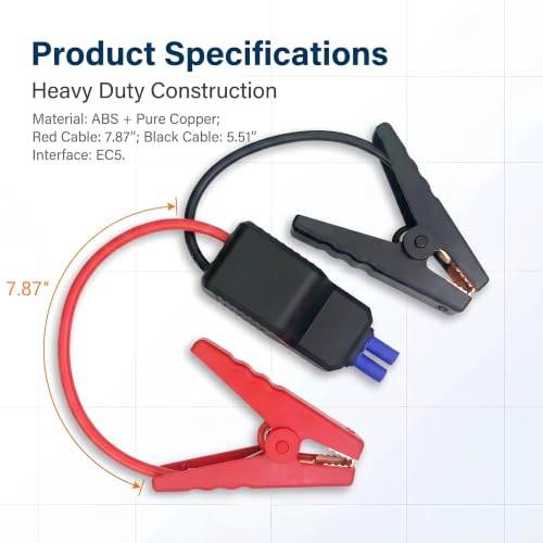 EC5 Battery Alligator Clip Jumper Cable