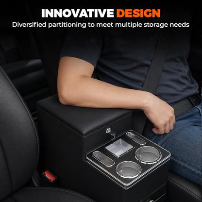 Center Console Between Seat Organizer for Minivans (off-white)