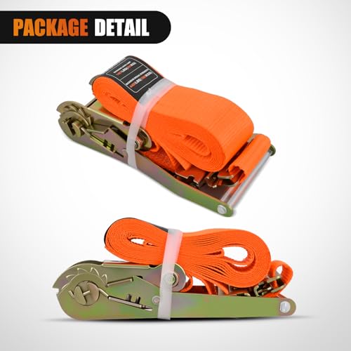 E Track Ratchet Straps 2 Pack 2" x 12' (2in x 12ft E-Track Ratchet Straps)
