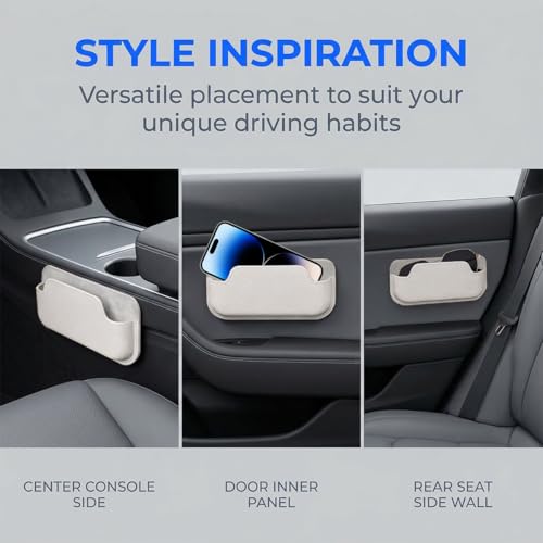 Sunglasses Holders for Car Dashboard (White)
