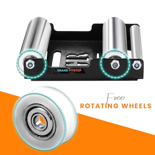 Motorcycle Roller Wheel Cleaning Stand (Black Roller Medium)