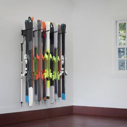 Ski Rack Wall Mounted Ski Storage Rack
