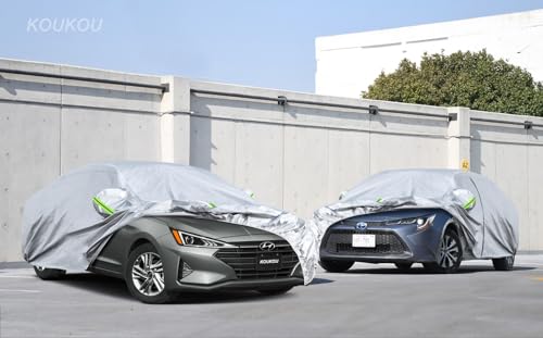 Oxford Car Cover Waterproof All Weather for Automobiles (C2-Fit sedan length ( 178" to 185"))