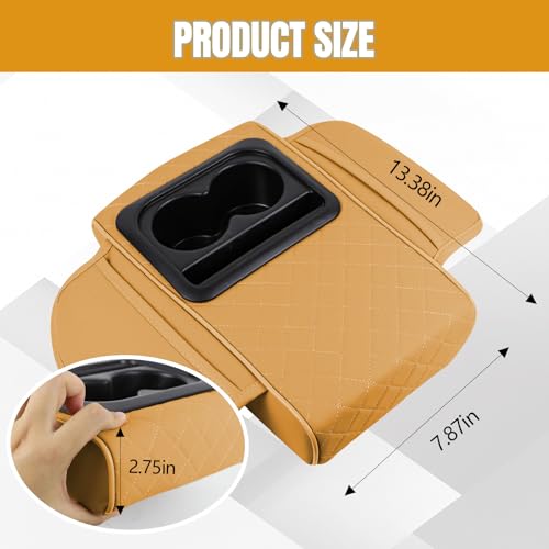 Car Center Console Cover (Orange)