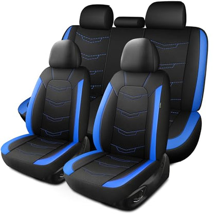 Car Seat Cover (N2 Black Blue / Full Set)