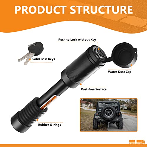 Trailer Hitch Locks (4" Pin / 1pack)