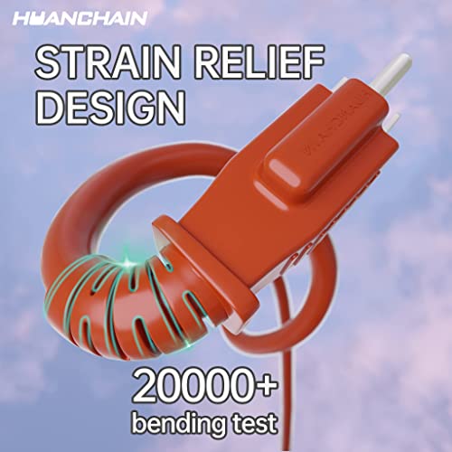 Indoor Outdoor Orange Extension Cord 75 FT Waterproof 16 (75 FT / 16/3 Extension Cord / Orange)