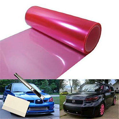 12 by 48 Inches Self Adhesive Headlight (Pink)