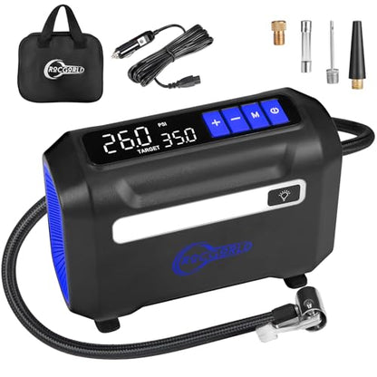 R8 Tire Inflator Portable Air Compressor (Blue)