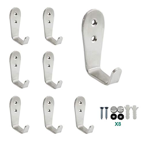 Stainless Steel Coat Hooks (L Shape Large：63*25*30mm)