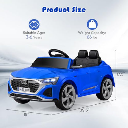 Licensed Audi SQ8 Ride on Car by OLAKIDS (Blue)