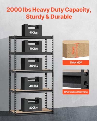 Storage Shelves (16" D x 32" W x 63" H)