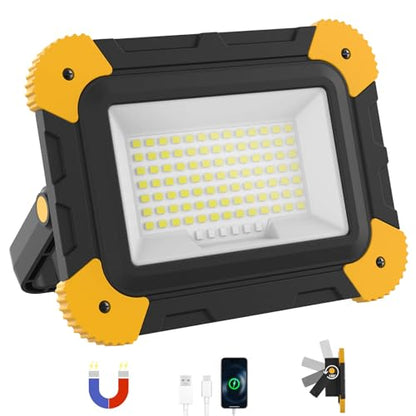 Rechargeable Magnetic LED Work Light (Black + Yellow)