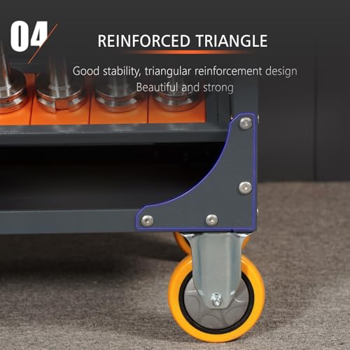 CNC Tool Organizers Service Rolling Carts (CAT/BT40-56CAP)