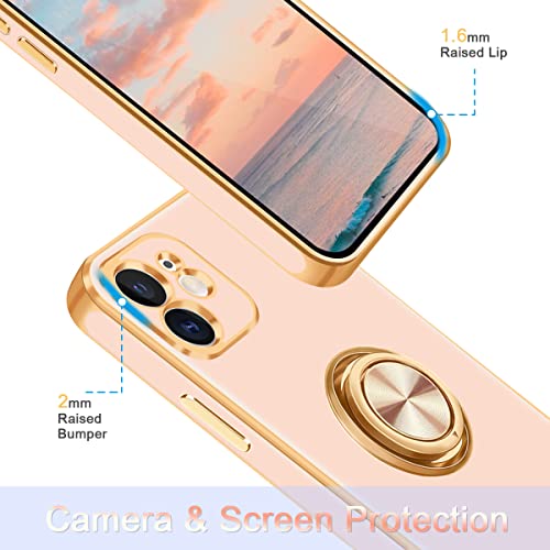 for iPhone 11 Case (For iPhone 11(6.1 inch,2019) / Rose Gold/Gold)