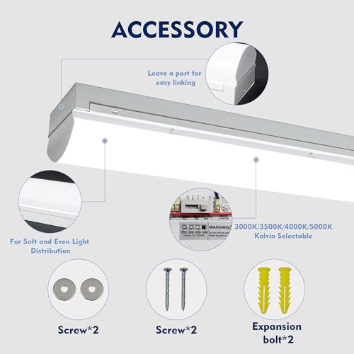 8FT LED Shop Light (1 PACK / Y28-100W-8FT-4CCT)