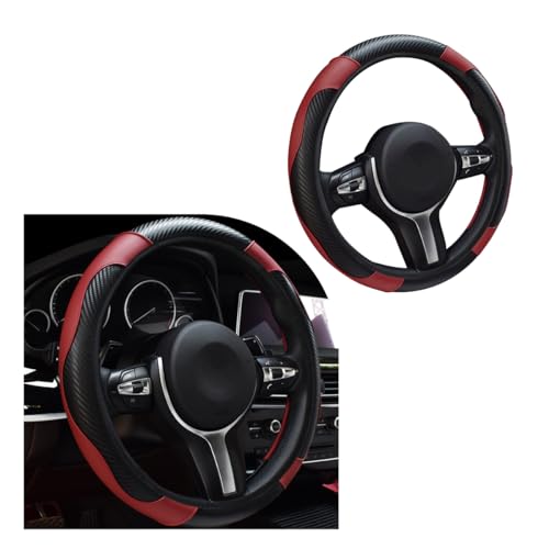 Car Steering Wheel Cover (Wine Red)