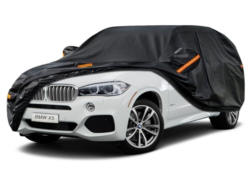 7 Layers Waterproof SUV Car Cover for BMW X5 2007 (PE-Black / Custom Fit BMW X5)