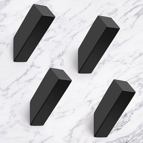 Black Towel Hooks (Black / 4 Pack)