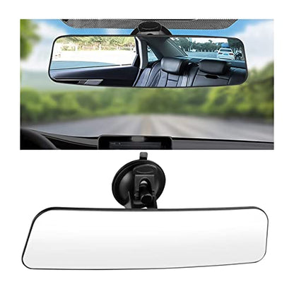 360 Degree Adjustable Car Rearview Mirror (Suction Cup/White)
