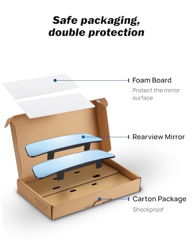 Rearview Mirror (Blue 2 PCS)