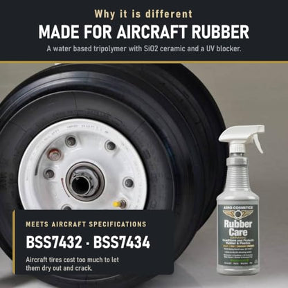Rubber Care Matte Tire Shine & Ceramic Rubber Conditioner (32 Fl. Oz)