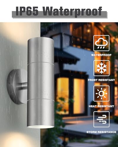 Stainless Steel Outdoor Wall Light (Stainless 1PK)
