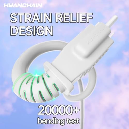 Indoor Outdoor White Extension Cord 8 FT Waterproof 16 (8 FT / 16/3 Extension Cord / White)