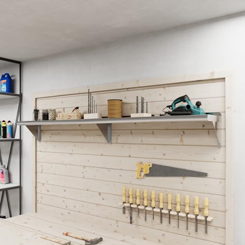 10 in. x 72 in. Stainless Steel Wall Mount Shelf (10 in. x 72 in.)
