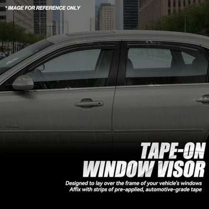 4PCS Tape On Window Visors for 2000 (00-05 Chevy Impala)