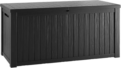 180 Gallon Resin Outdoor Storage Box (Black / 180 gallons)