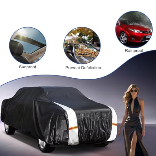 Ford F250 Truck Cover Custom Fit 2001 (F-250(2001-2026) Crew Cab SB / Black Truck Cover)