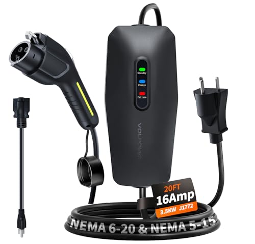 Level 1&2 EV Charger (20FT / 16A-J1772)