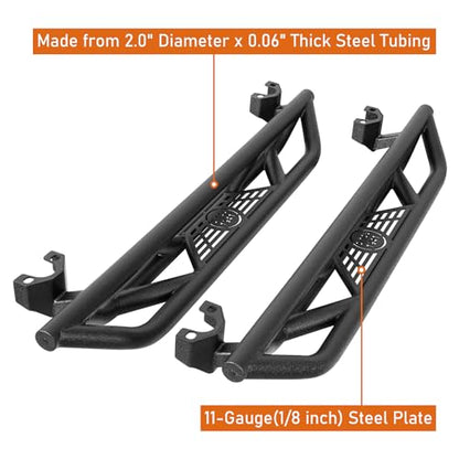 JK 2 Door Side Steps Running Boards (Tubular)