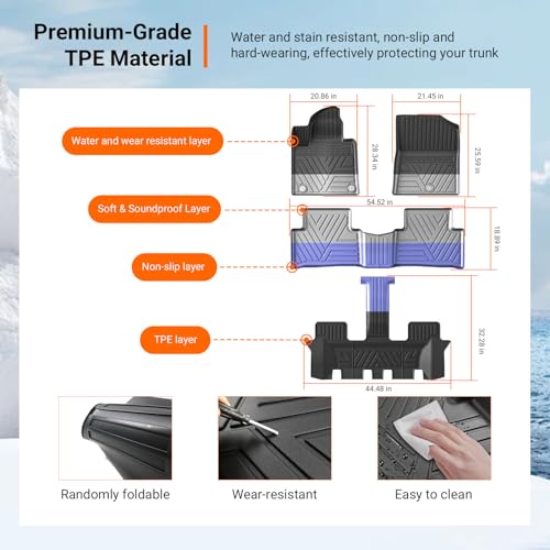 Floor Mats Cargo Mat Compatible with 2021