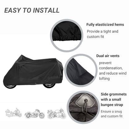 Deluxe Motorcycle Cover (Fits up to 90"L)