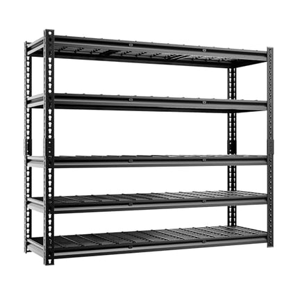 5 Tier 60" W X 20" D X 72" H Storage Shelves 3000LBS Metal Garage Shelving Adjustable Storage Shelf Metal Racks with Shelves Heavy Duty Shelving Units and Storage Utility Shelf