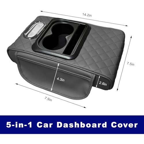 Car Center Console Cover (Gray)