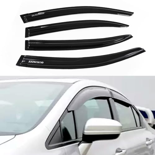 Outside Mount Window Visors Rain Guards for Honda Civic 4Dr Sedan 2012 (2012-2015)
