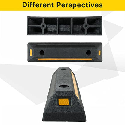 2 Pack Rubber Parking Guide Blocks