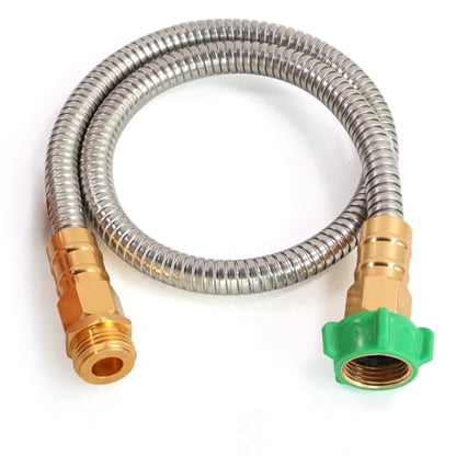 Metal Short Garden Hose 6 ft (6 Feet / Style A)