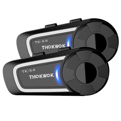 TK X4 Motorcycle Bluetooth Headset (TK-X4 Double Pack)