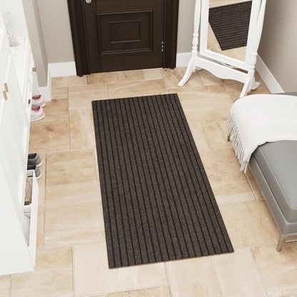 3x5 Indoor Outdoor Door Mat (Brown / 2'7" x 5' (Area Rug))