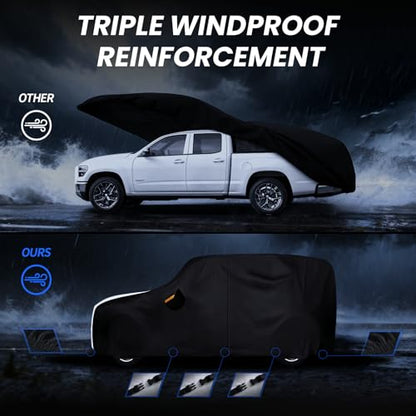 Multi Layer Car Cover Custom Fit for Ford Bronco 2 Door (Custom fit Ford Bronco 2 door/ Ford Bronco Sport / SUV car cover)