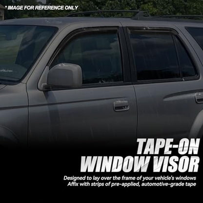 4PCS Tape On Window Visors for 1996 (96-02 Toyota 4Runner)