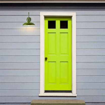 14in Outdoor Gooseneck Lights for Farmhouse (Olive Green / 14" Dome)
