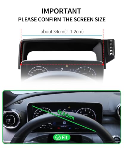 Car Phone Holder for Mercedes (for 23-26 GLC & 22-26 C-Class(12.3-Inch only))