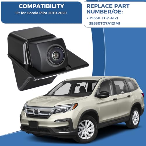 Rear View Backup Reverse Camera Parking Fit for Honda Pilot 2019 (Fit for Honda Pilot 2019-2020)