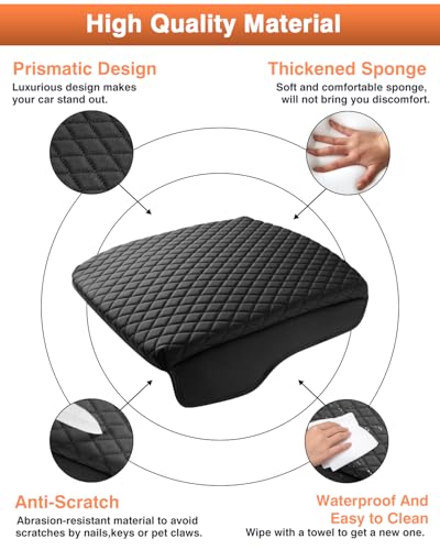 Center Console Cover for Dodge Ram 1500 2026 2025 (Size for Dodge Ram 1500 2500 3500 2019-2026)